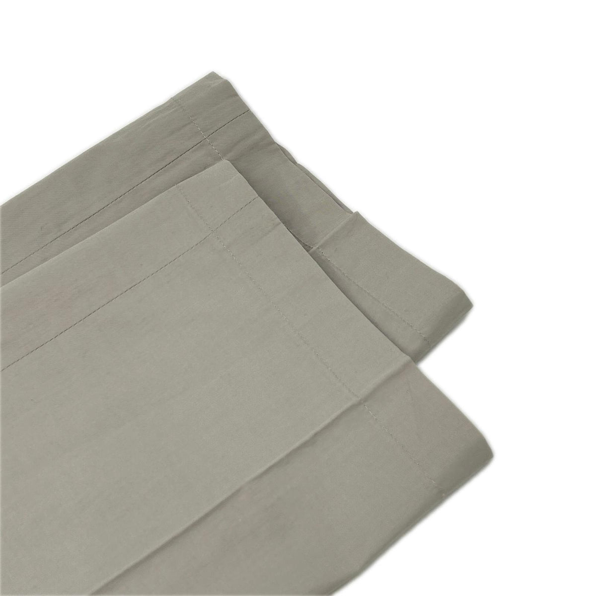 HERMES Light Gray Cotton Easy Button-Fly Slacks Size 42
