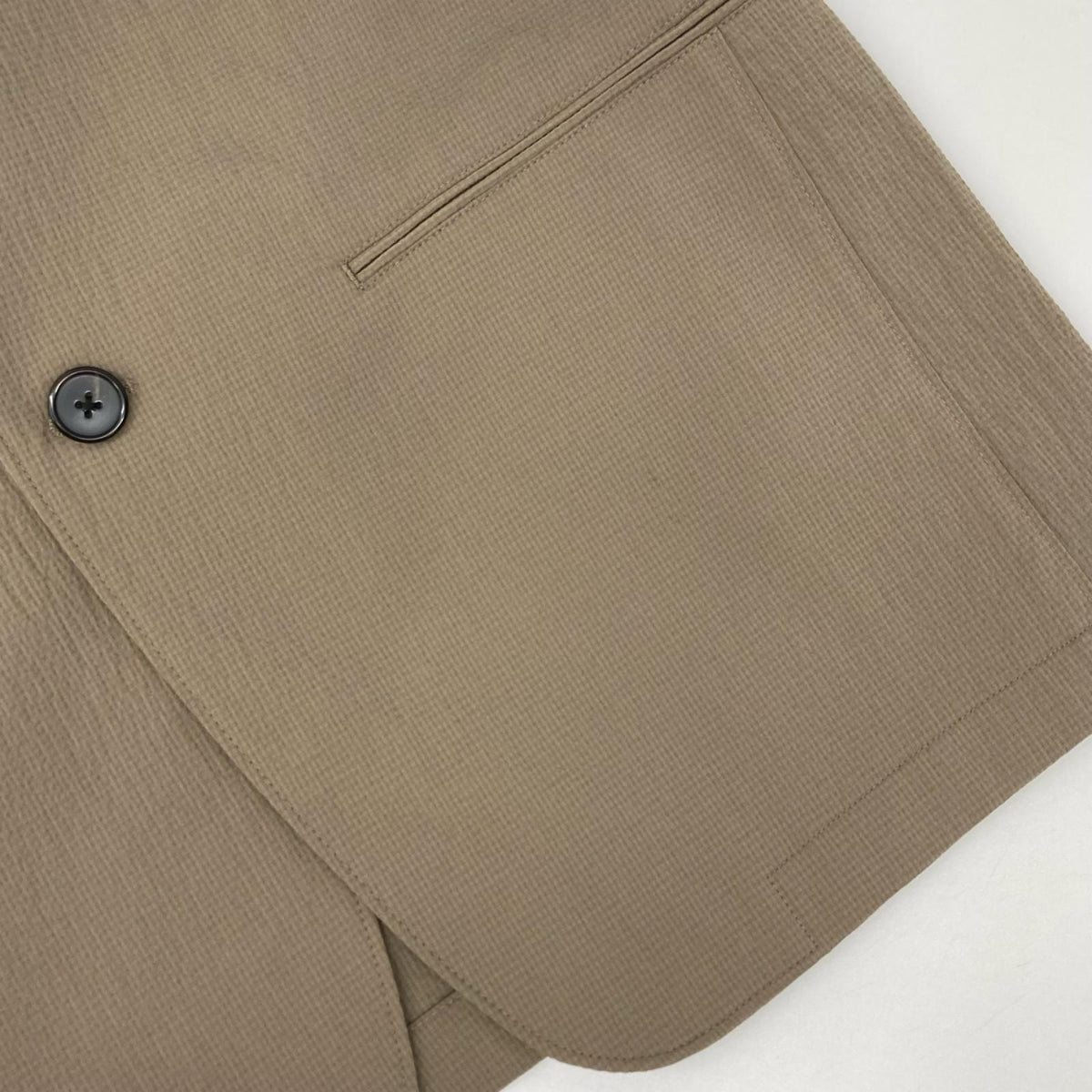Theory Nylon Seersucker Tailored Blazer Brown Size 38