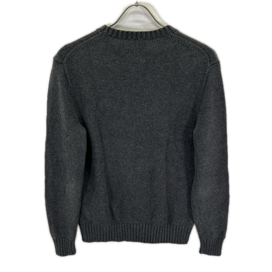POLObyRalphLauren Grey Polo Bear Cotton Knit Sweater Size S