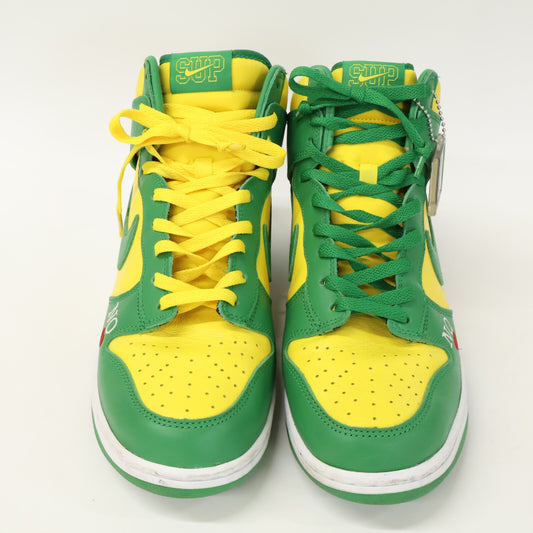 NIKE x Supreme SB Dunk High OG QS Sneakers Yellow Size 28.5