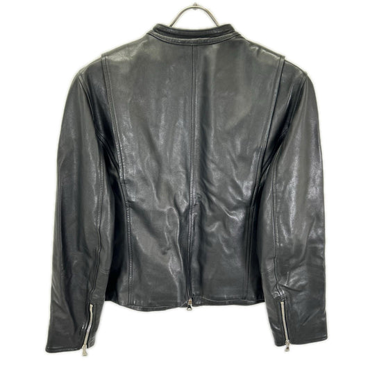 EMMETI Acca Lambskin Rider Jacket Black Size 48