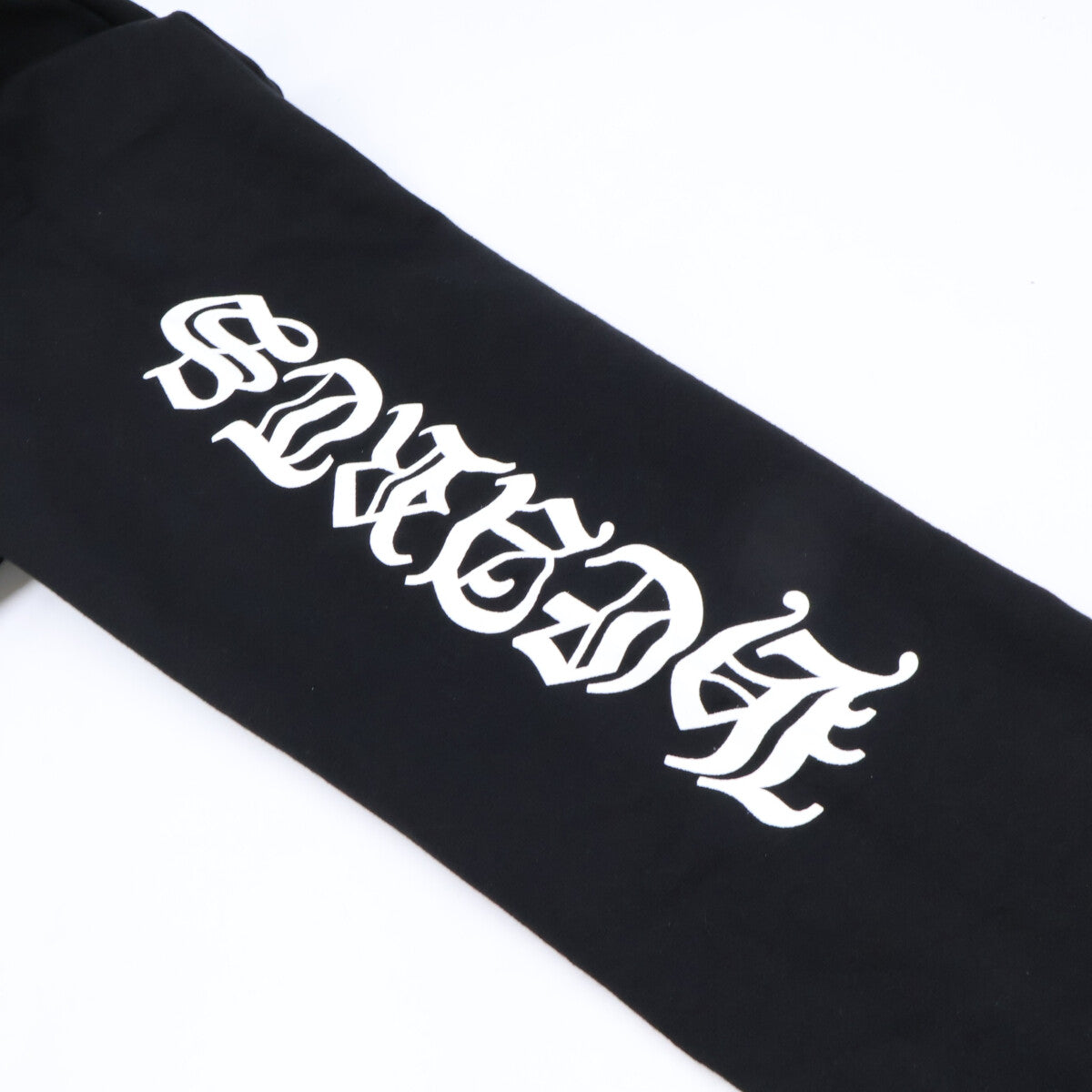 Chrome hearts Vertical Logo Zip Up Hoodie Black Size L