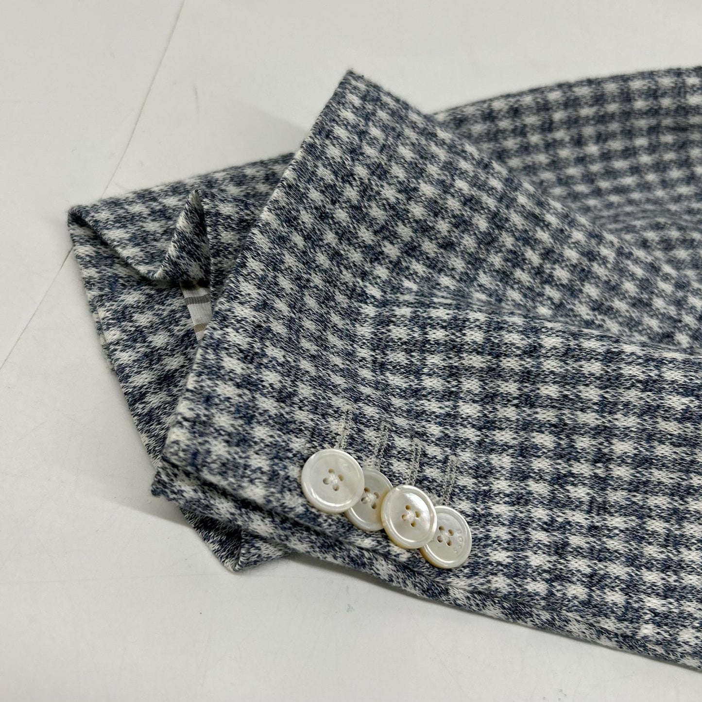 HUGOBOSS Blue Jersey Jacket Size 50