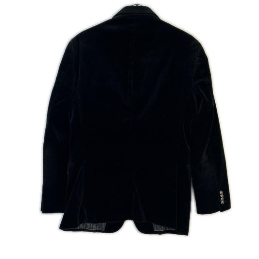 Burberry Black Label '11 Black Velour Jacket Size L