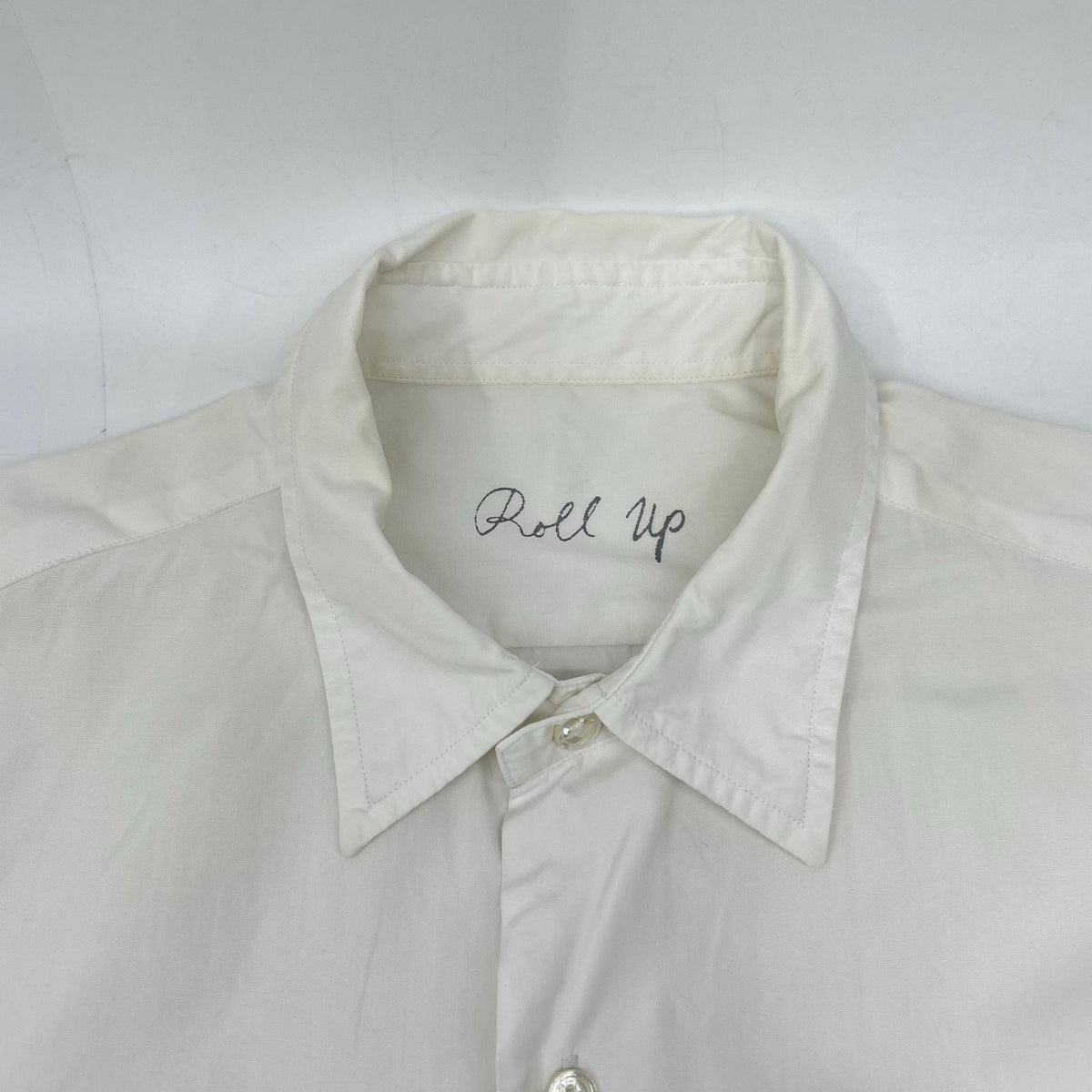 Porter Classic White ALUMO 2PKT Cotton Shirt Size S
