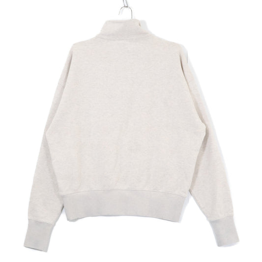 PRADA 2025 Half-Zip Cotton Sweatshirt White Size M