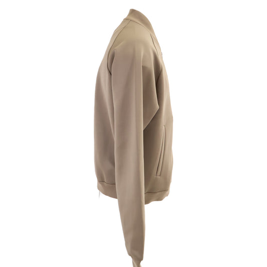 PRADA Technical Fleece Jacket Bark Brown Size M