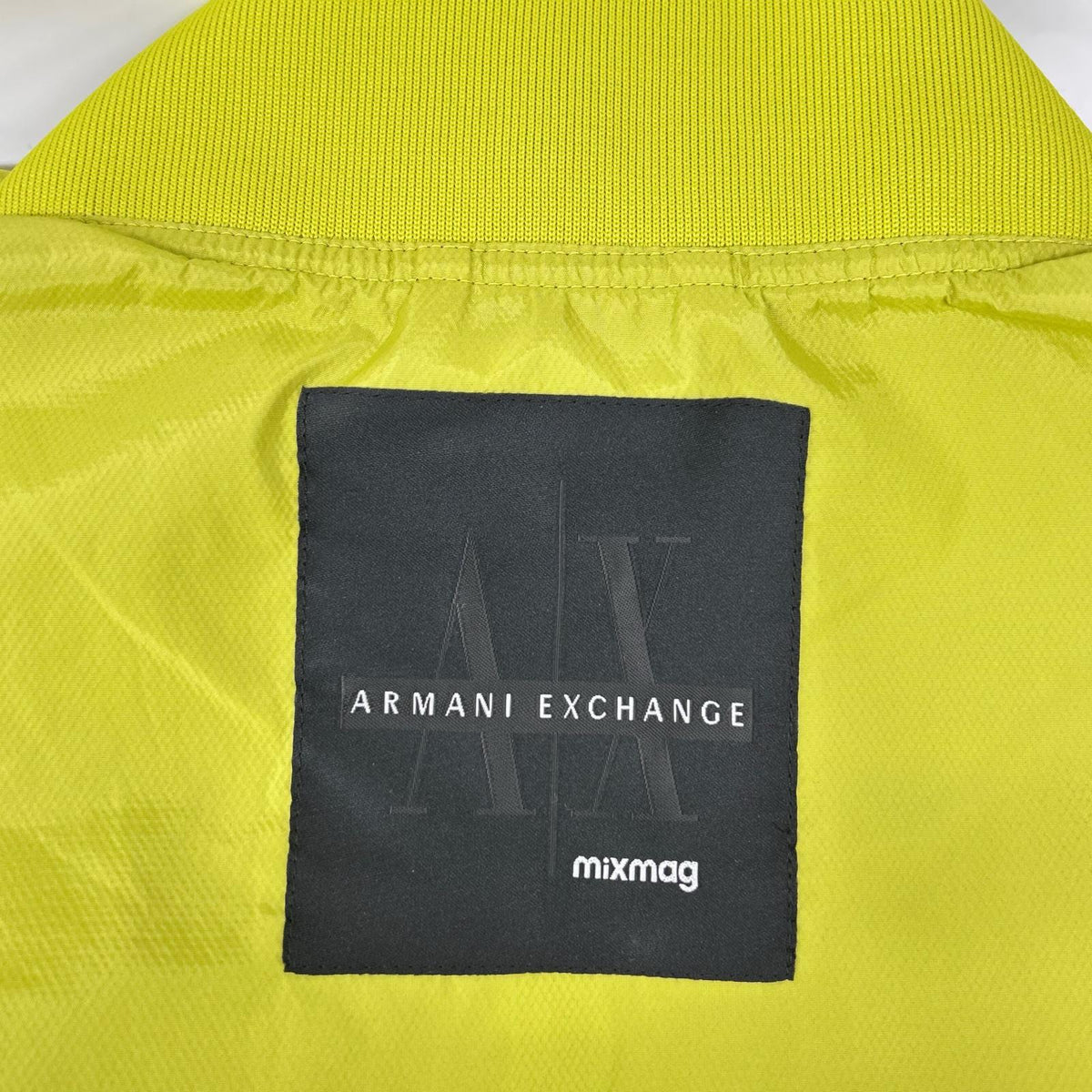 ARMANI EXCHANGE Fluorescent Green Nylon Zip Jacket Size L