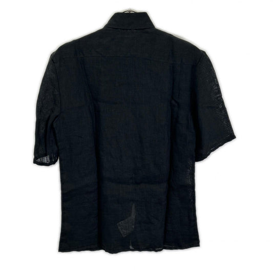 EMPORIOARMANI Black Eagle Embroidered Sleeve Shirt Size 38