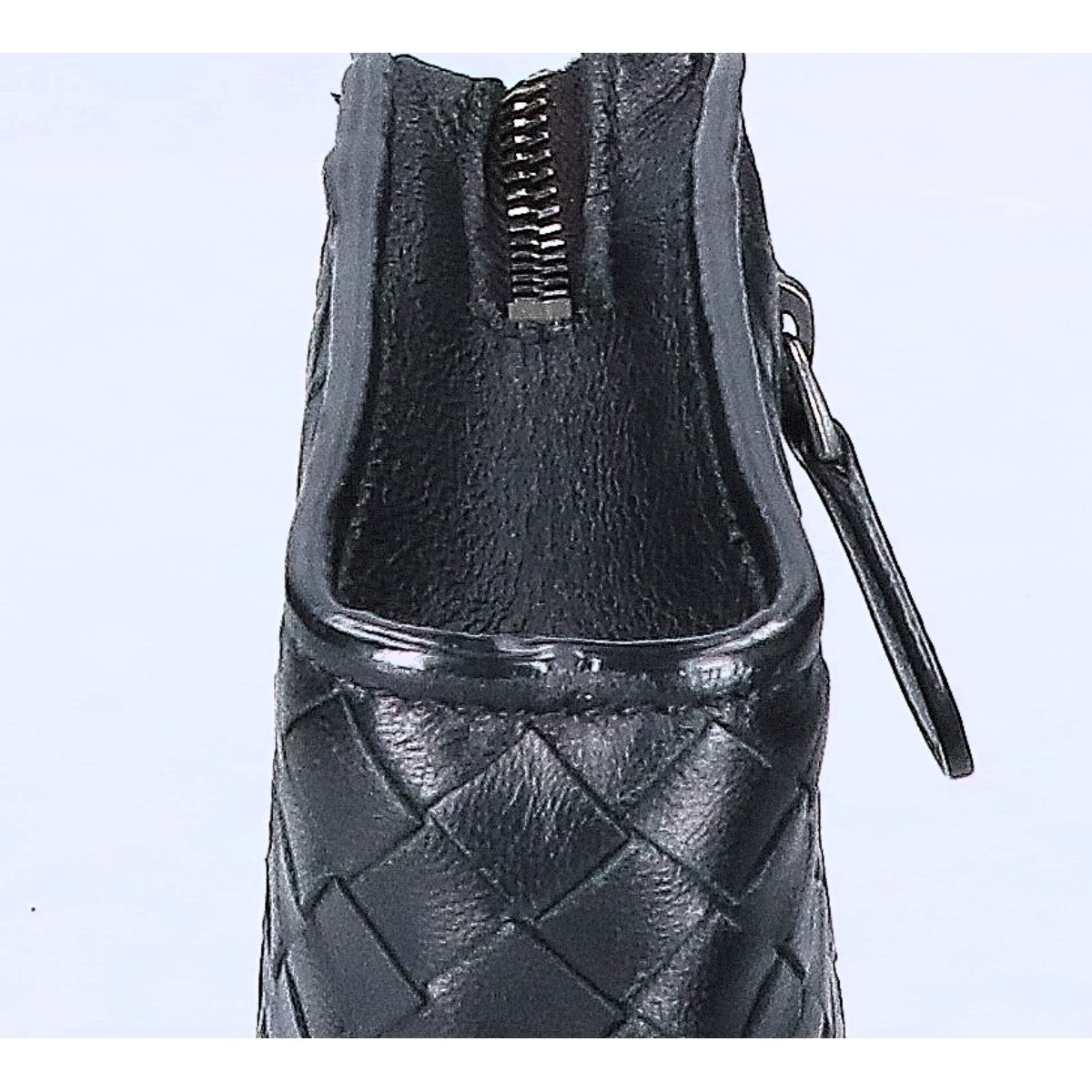 BOTTEGA VENETA Intrecciato Leather Clutch Bag Black