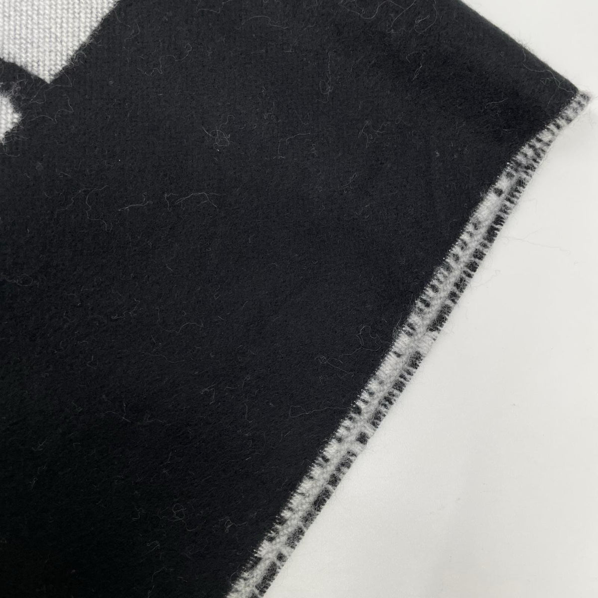 HYSTERIC GLAMOUR Logo Poncho Scarf Black Acrylic
