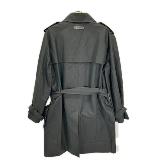 COACH CT264 Black Core Cotton Trench Coat Size M