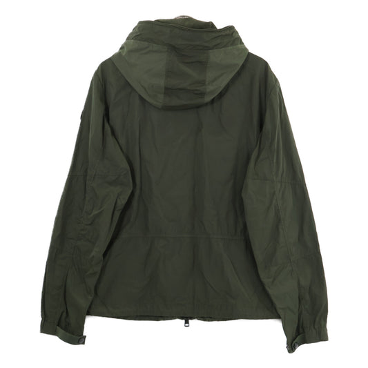 MONCLER SCIE Logo Hooded Nylon Jacket Khaki Size 1