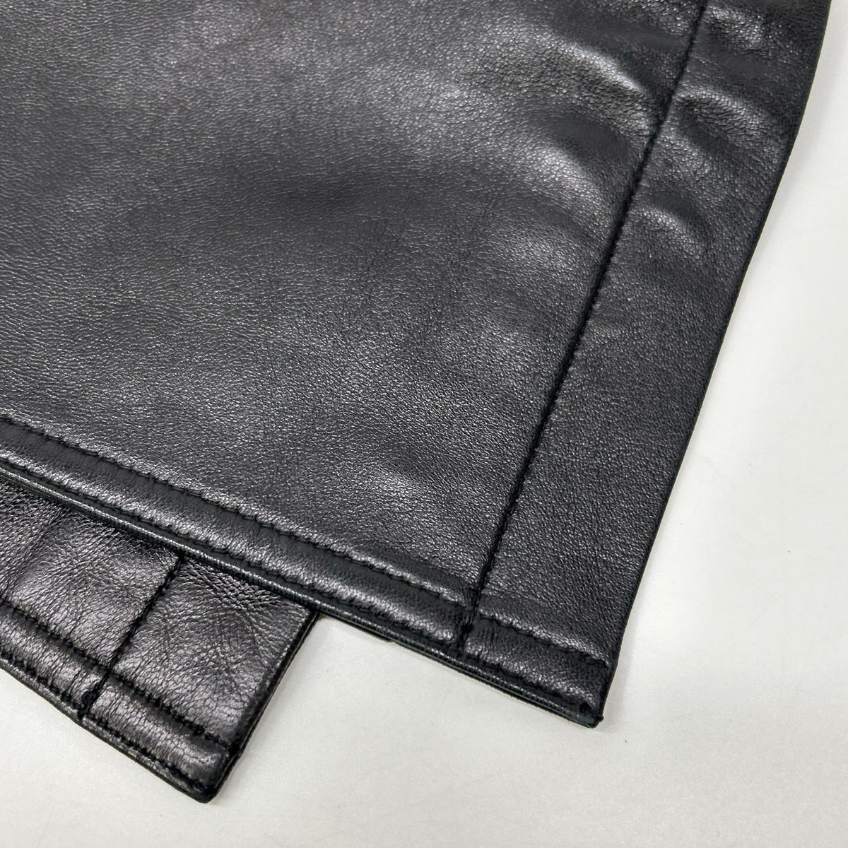 COACH Black Leather Coat Size S