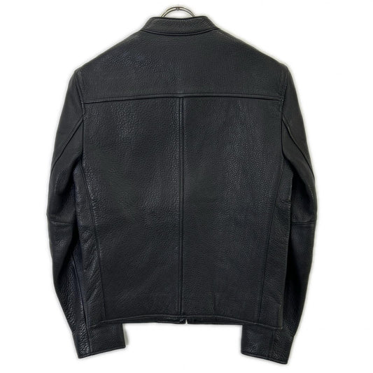 COACH F86594 Black Cowhide Leather Rider Jacket Size XS