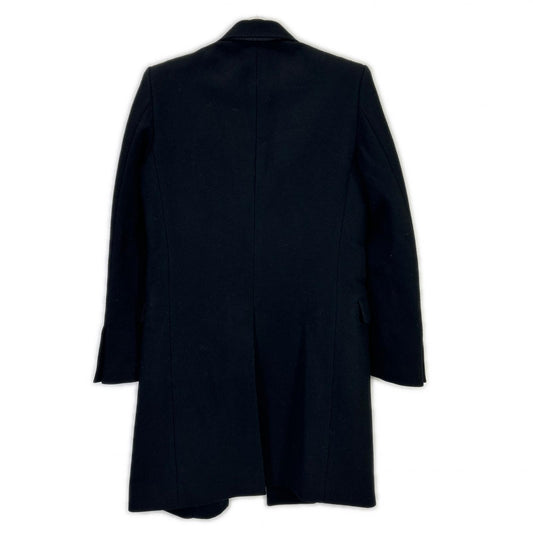 JOHN LAWRENCE SULLIVAN Wool Chesterfield Coat Black