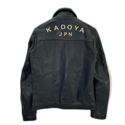 KADOYA K'S LEATHER Cowhide Single Rider Jacket Black Size S