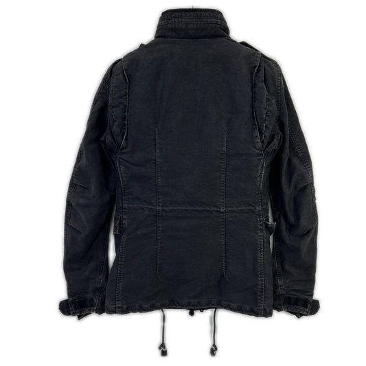 AKM B100 Boa Lined Military Jacket Black Size S
