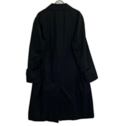 Aquascutum UK Made Aqua5 Balmacaan Coat Black Size 40