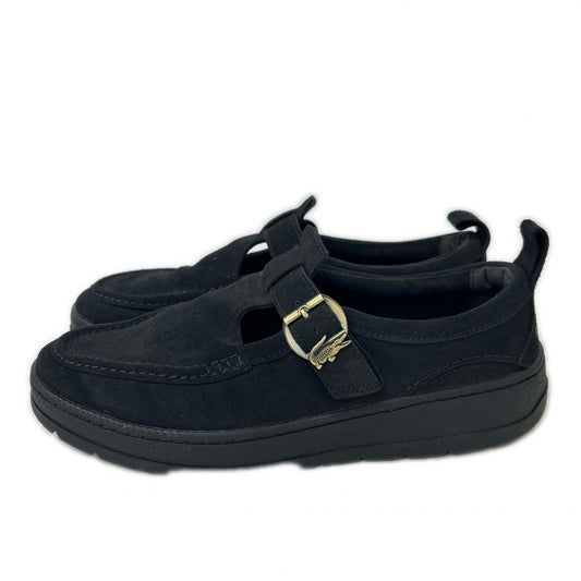 Lacoste UMPIRE Metal Buckle Strap Suede Sneakers Size 26