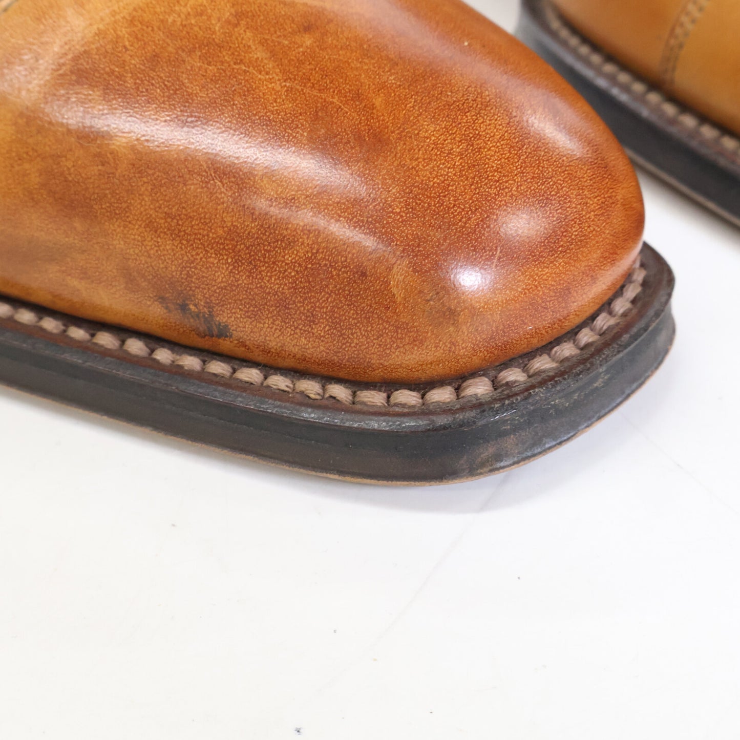 REGAL Worth Collection Leather Straight Light Brown Sneakers Size 26