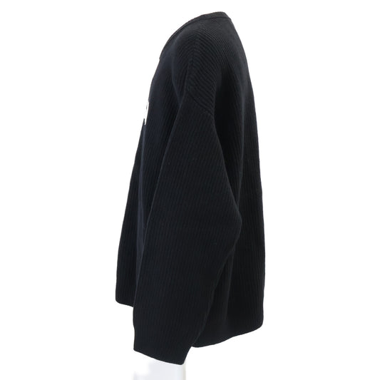 CELINE A19R423P Logo Oversized Crewneck Sweater Black Size L