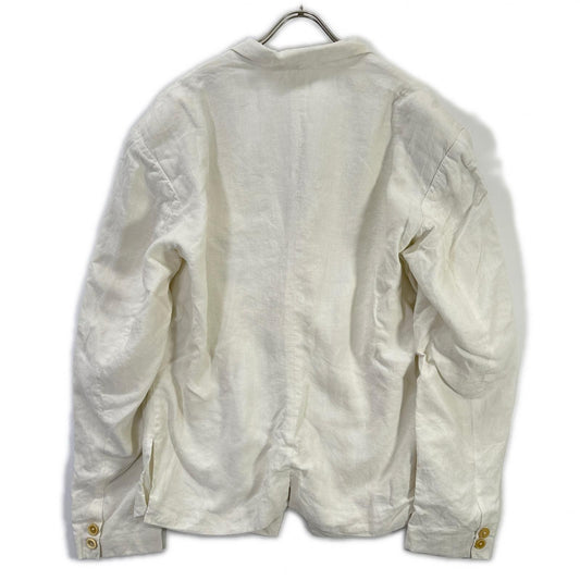 Yohji Yamamoto POUR HOMME 80s Linen 3B Blazer White Size M
