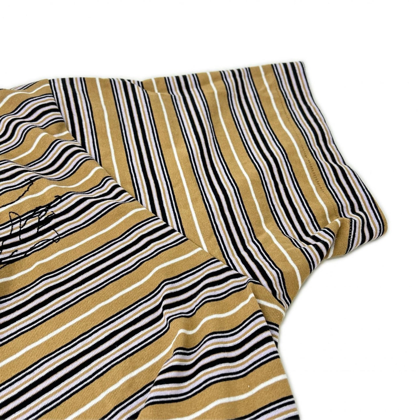 TANAKA ST-264-MSE Multi Stripe Polo Brown Size S