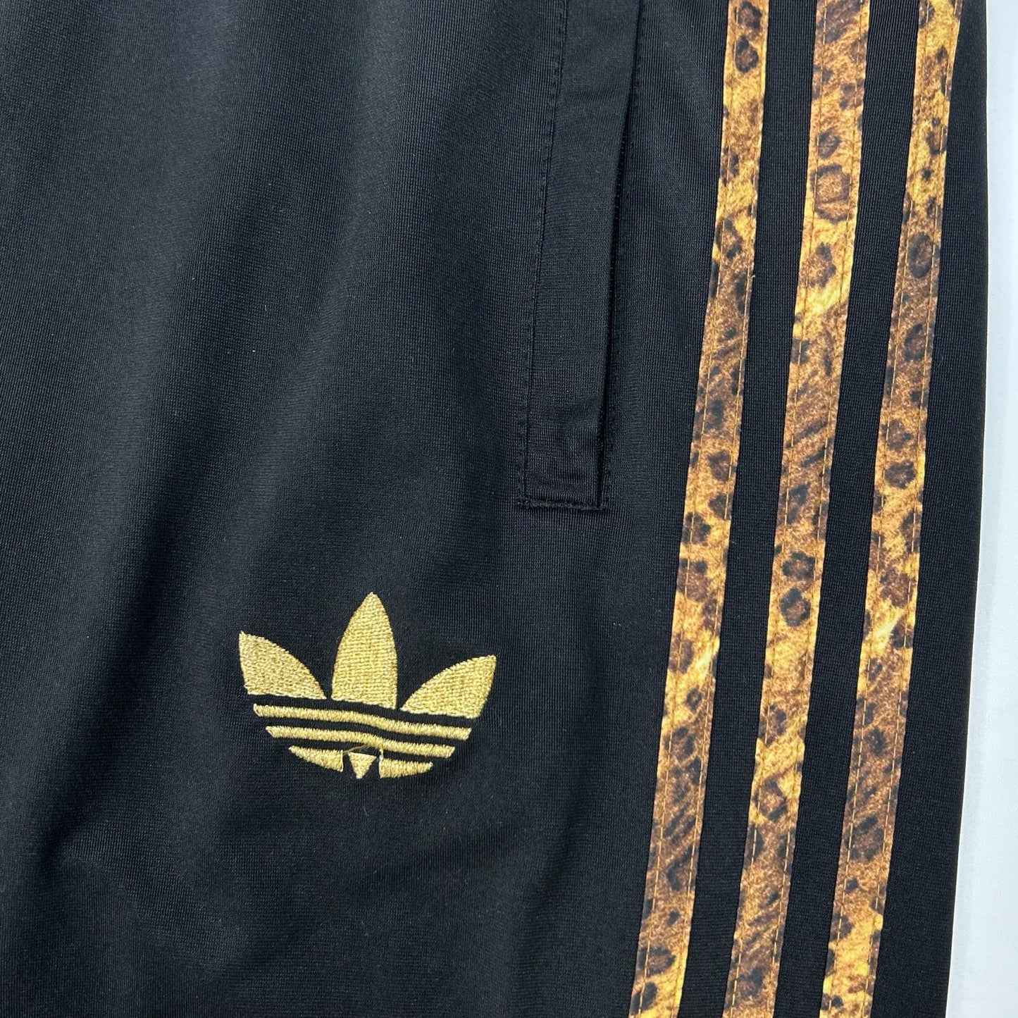 adidas W39303 Leopard Track Jacket Black Size M