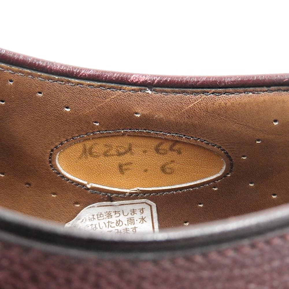 SANTONI Burgundy Leather Double Monk Strap Sneakers Size 6