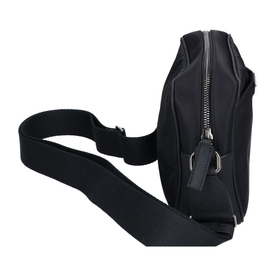 BONAVENTURA BBNY3-BKSB Nylon Shoulder Bag Black/Sky Blue
