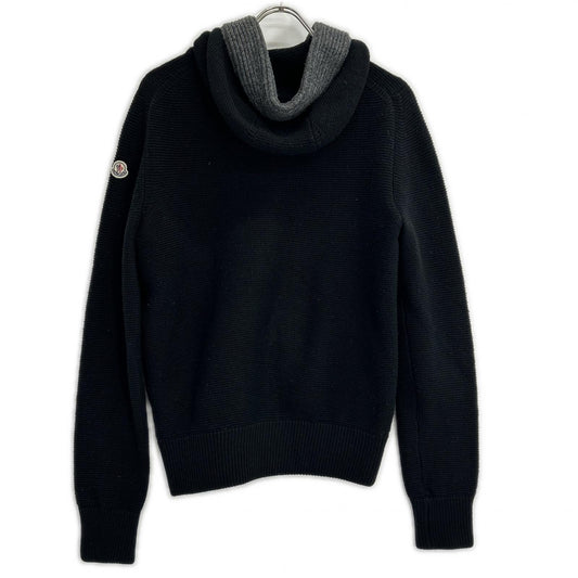 MONCLER Wool Knit Cardigan Black/Gray Size S