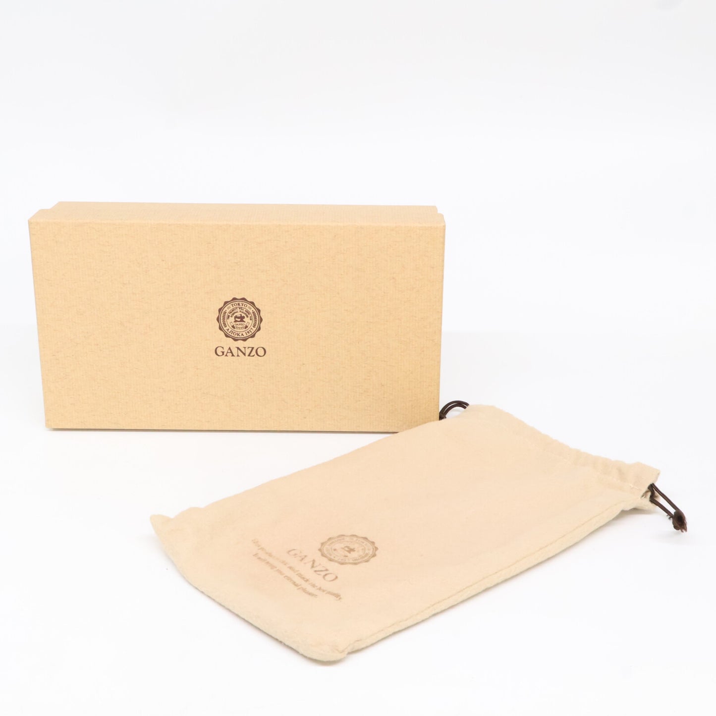 GANZO GUD2 Leather Round Zip Wallet Burgundy Size ONE SIZE