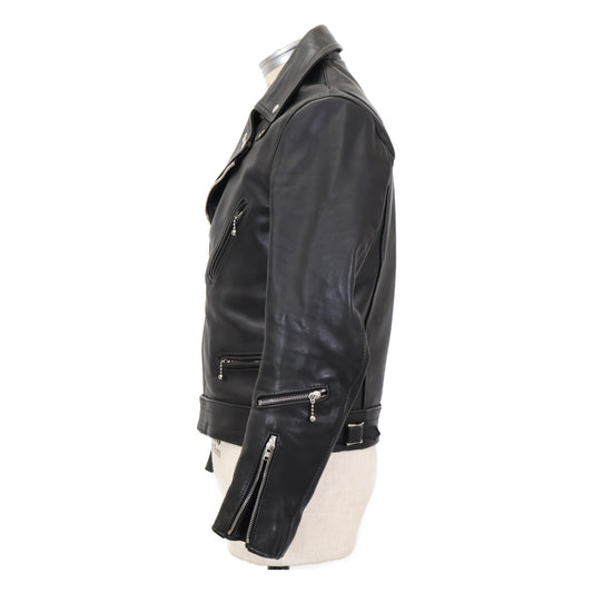 Lewis Leathers 441 CYCLONE Leather Jacket Black Size 36