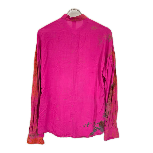 Ground Y GJ-B02-205 Indian Carpet Print Shirt Pink Size 1