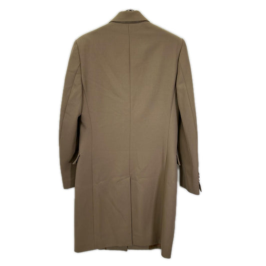 Maison Margiela 14' Wool Notched Lapel Coat Beige Size 44