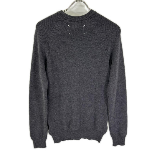 Maison Margiela '14 Side Gather Long Sleeve Knit Gray Size S