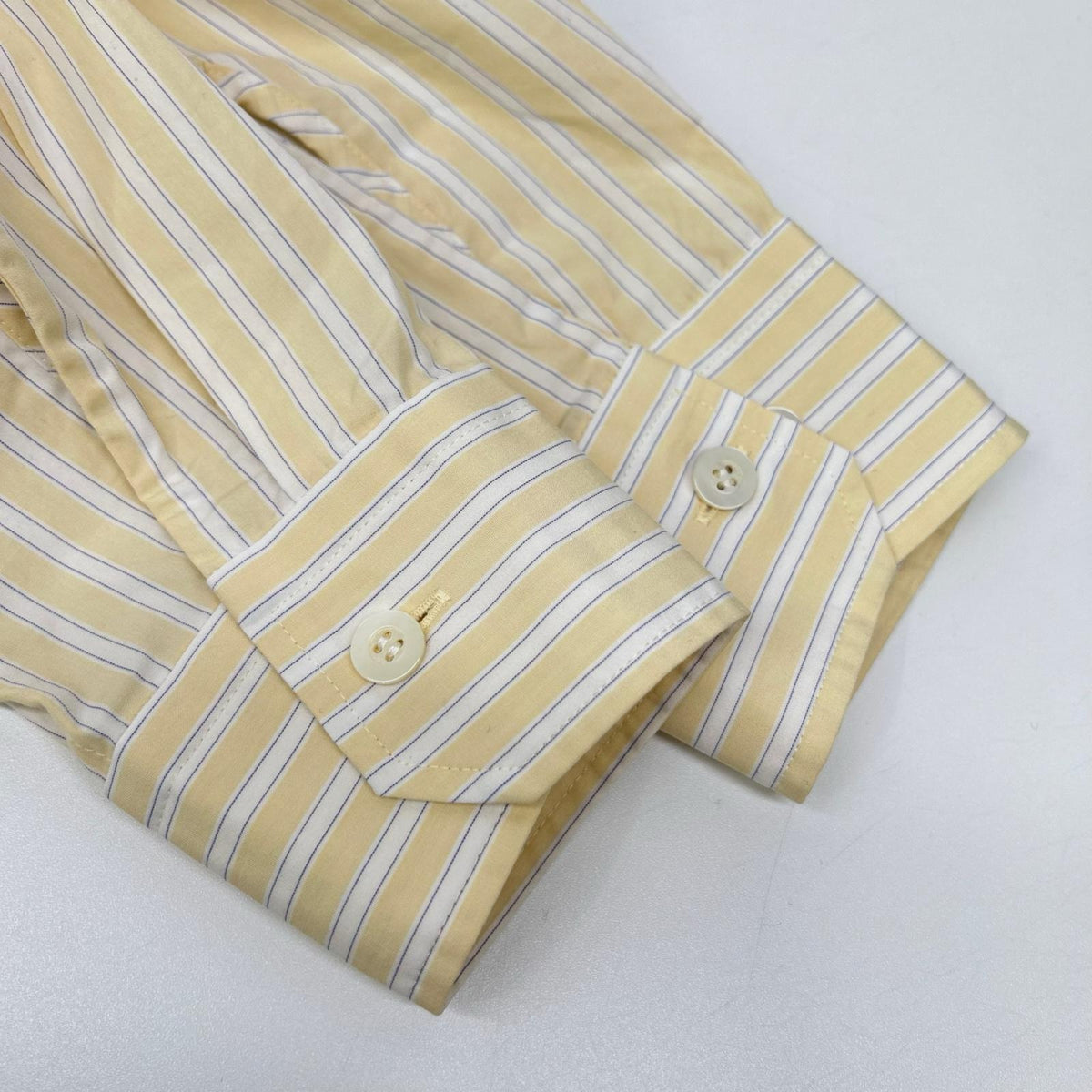 OLD FOLK HOUSE Yellow Stripe Long Sleeve Shirt Size 2