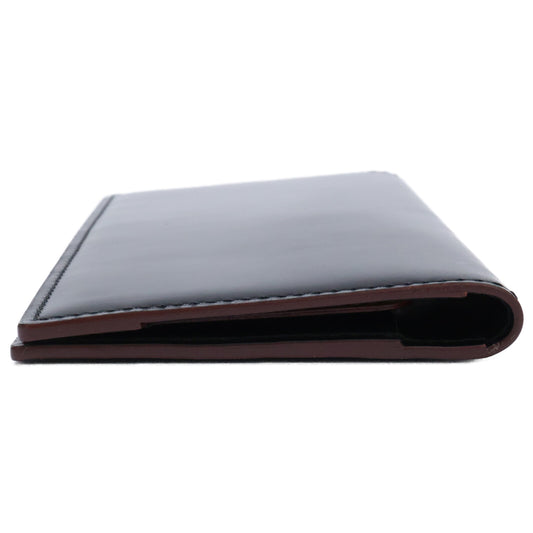 GANZO SHELL CORDOVAN 2 Long Wallet Black