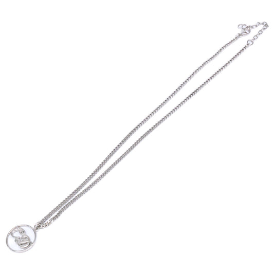 DIOR 925 Kenny Scharf CD Logo Sterling Necklace Silver