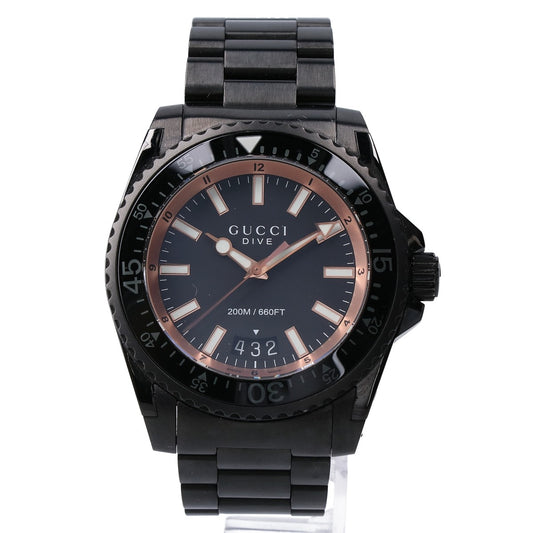 GUCCI YA136213 G-Dive Date Quartz Stainless Steel Watch