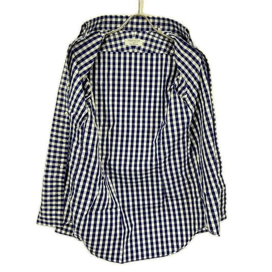 TOMORROWLAND PILGRIM Check Button-Down Black White Shirt Size 38