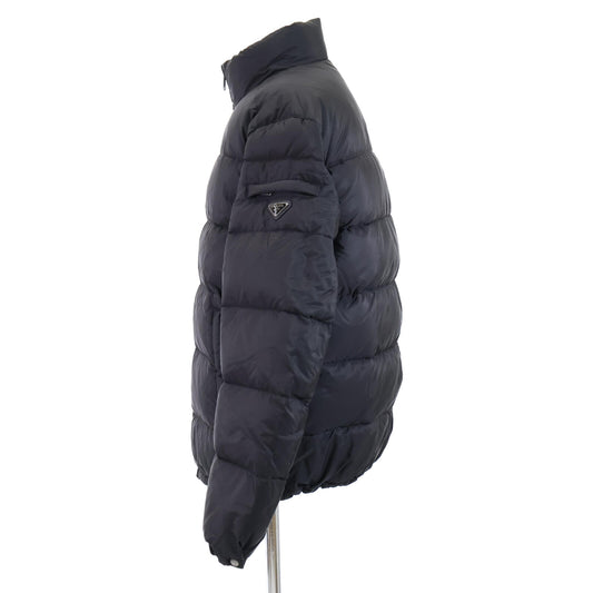 PRADA SGY091 Triangle Logo Down Jacket Black Size 54