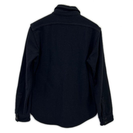 FREEWHEELERS Black Wool CPO Shirt Jacket Size 15