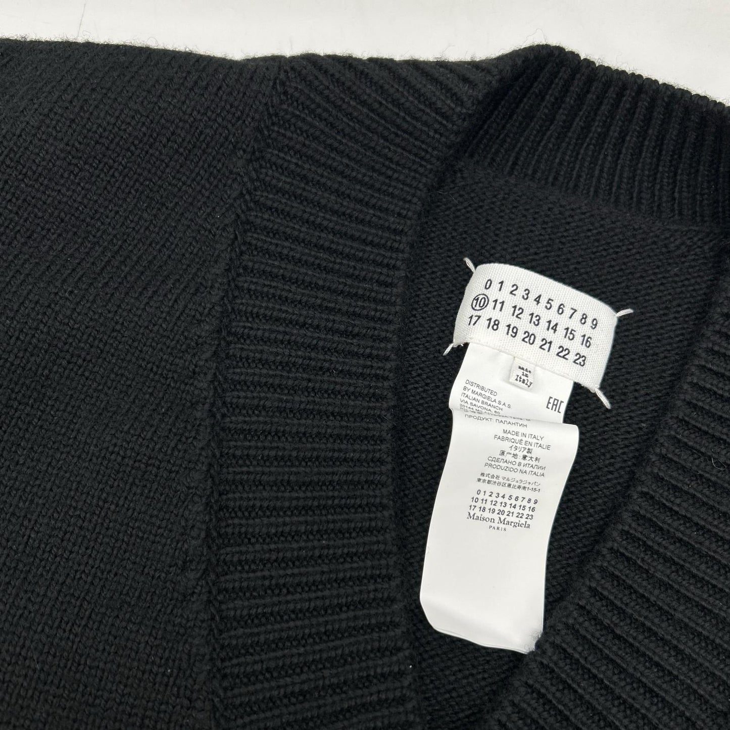 Maison Margiela Black Wool Knit Vest Size M