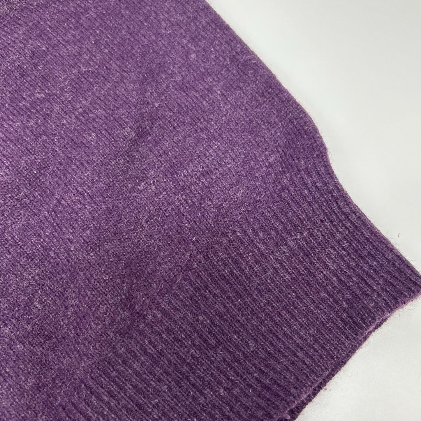 YvesSaintLaurent YSL Embroidered Wool Sweater Purple Size L