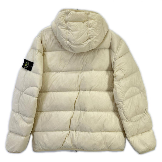 STONE ISLAND 23AW Nylon Stretch Hooded Jacket White Size M