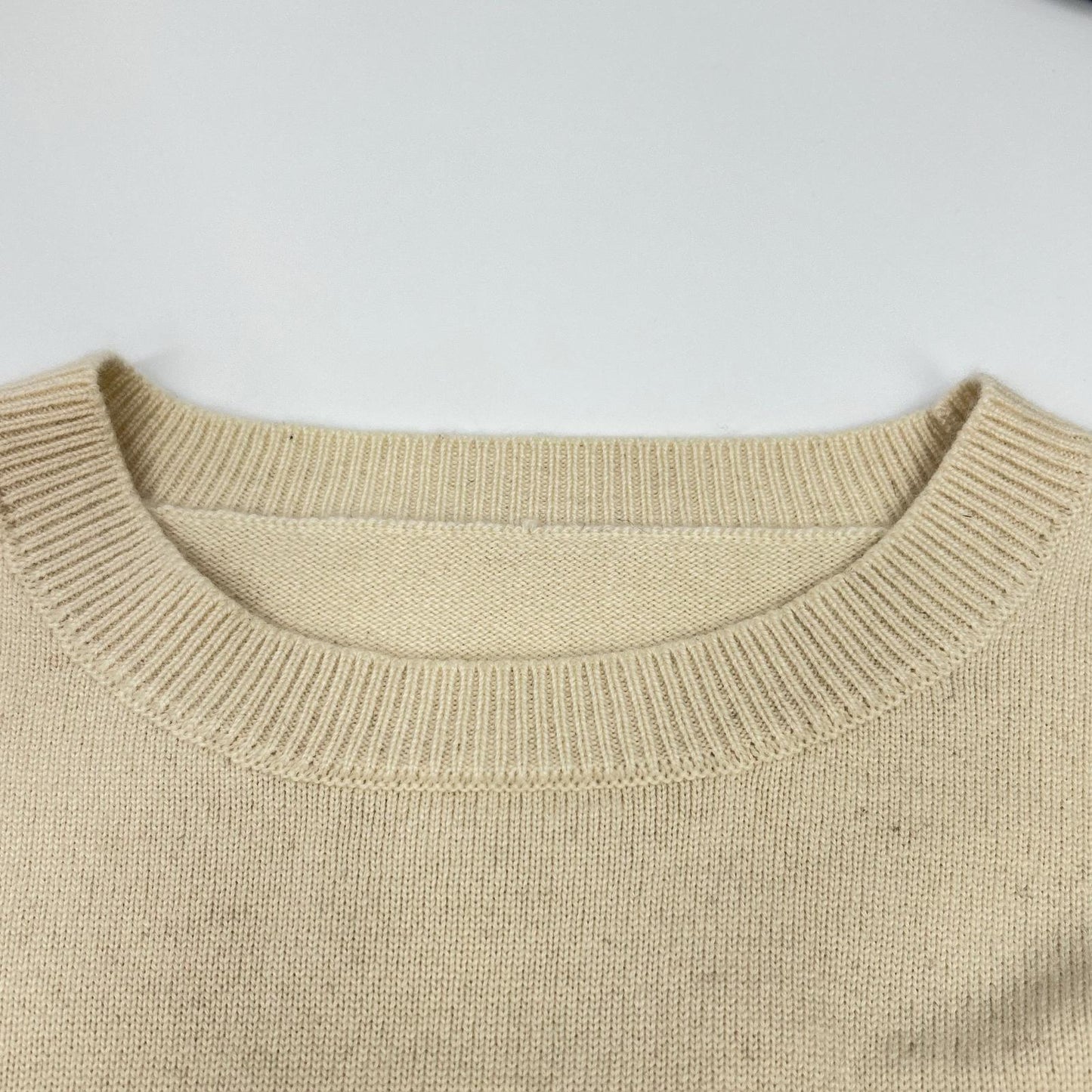 Yonetomi Ivory RIGID 100% Cashmere Sweater Size 3