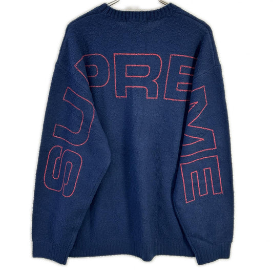 Supreme 26SS Navy Raised Stripe Sweater Size XL