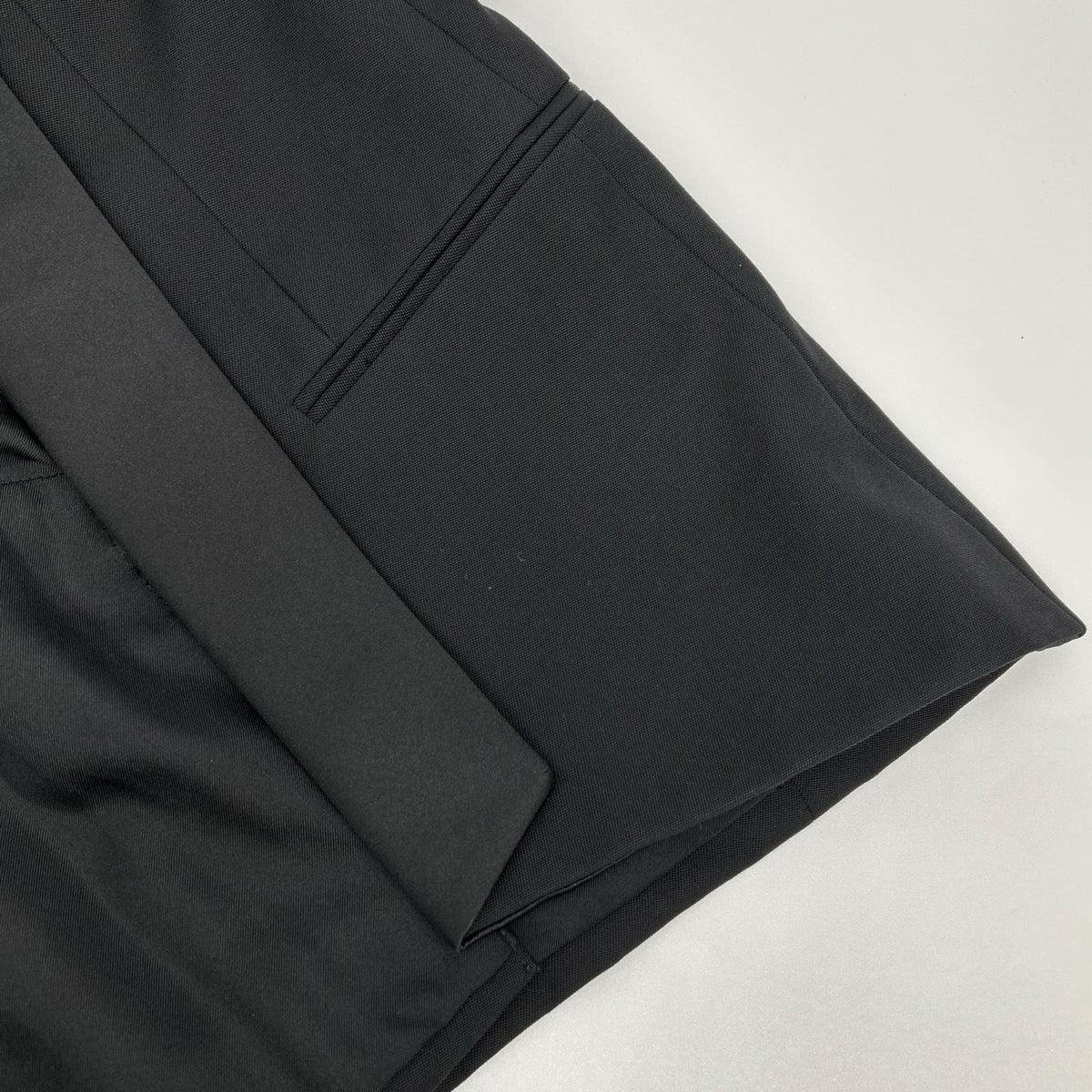 SAINT LAURENT PARIS Black Wool Shawl Collar Blazer Size 46